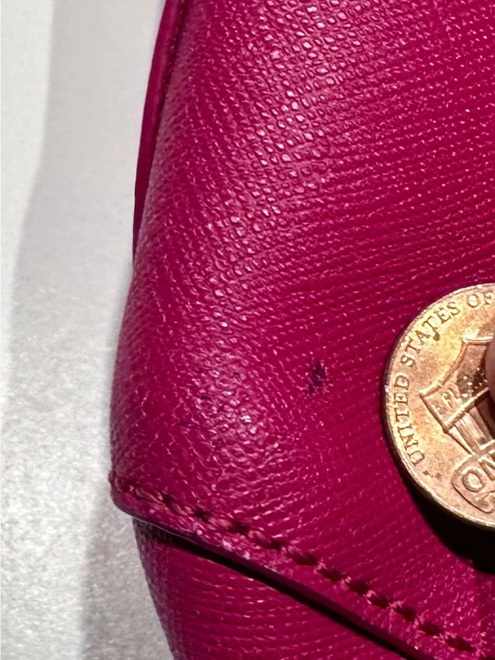 Tory Burch York Saffiano Hot Pink Leather Tote